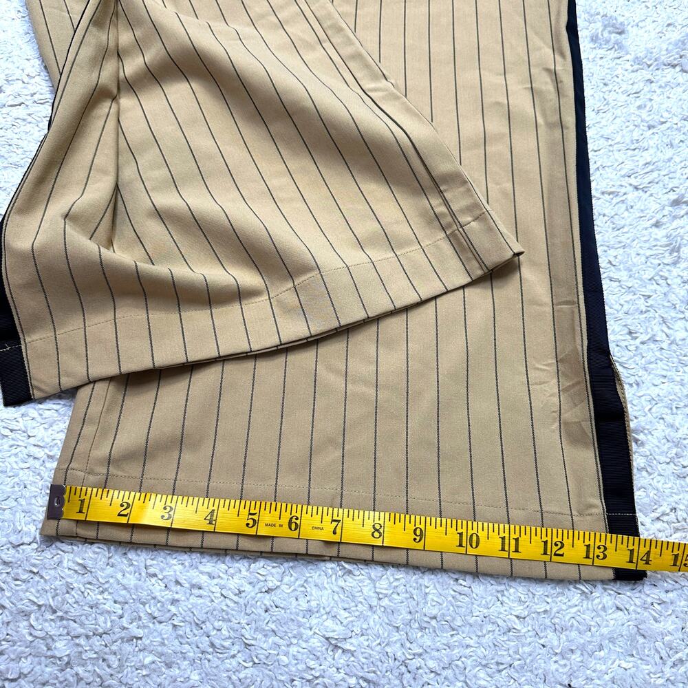 La Ligne x Target Tuxedo Pinstripe Wide Leg Trouser High Rise Dark Academia 1X - Picture 7 of 10
